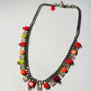 🧚‍♀️ Juicy Couture Gorgeous Silver pink yellow orange necklace 🧚‍♀️